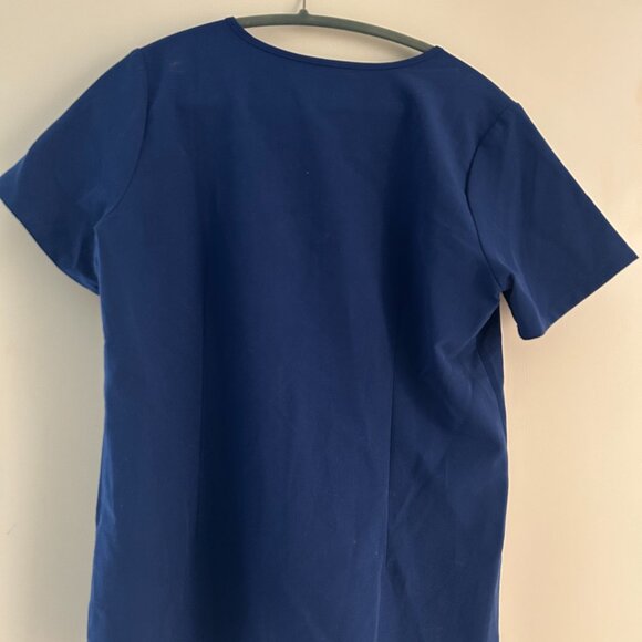 FIGS Electric Blue Catarina - One-Pocket Scrub Top Size S - Picture 2 of 3